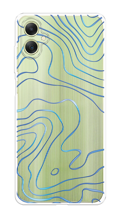 

Чехол на Samsung Galaxy A06 "Blue lines", Прозрачный;синий, 2110150-1