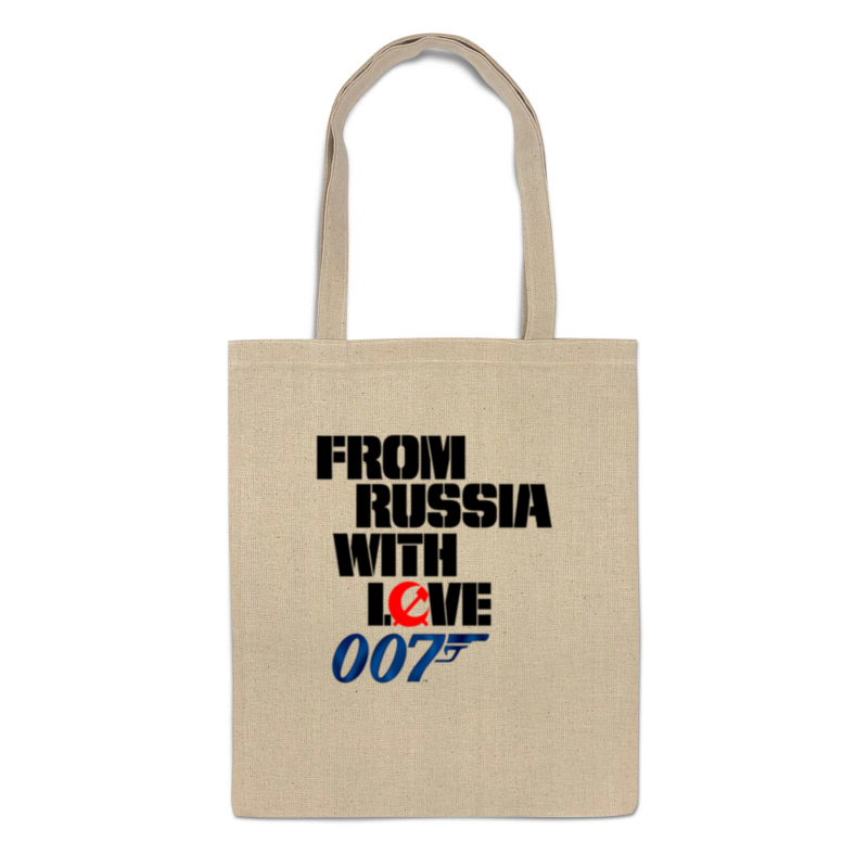 фото Сумка-шоппер printio james bond бежевая