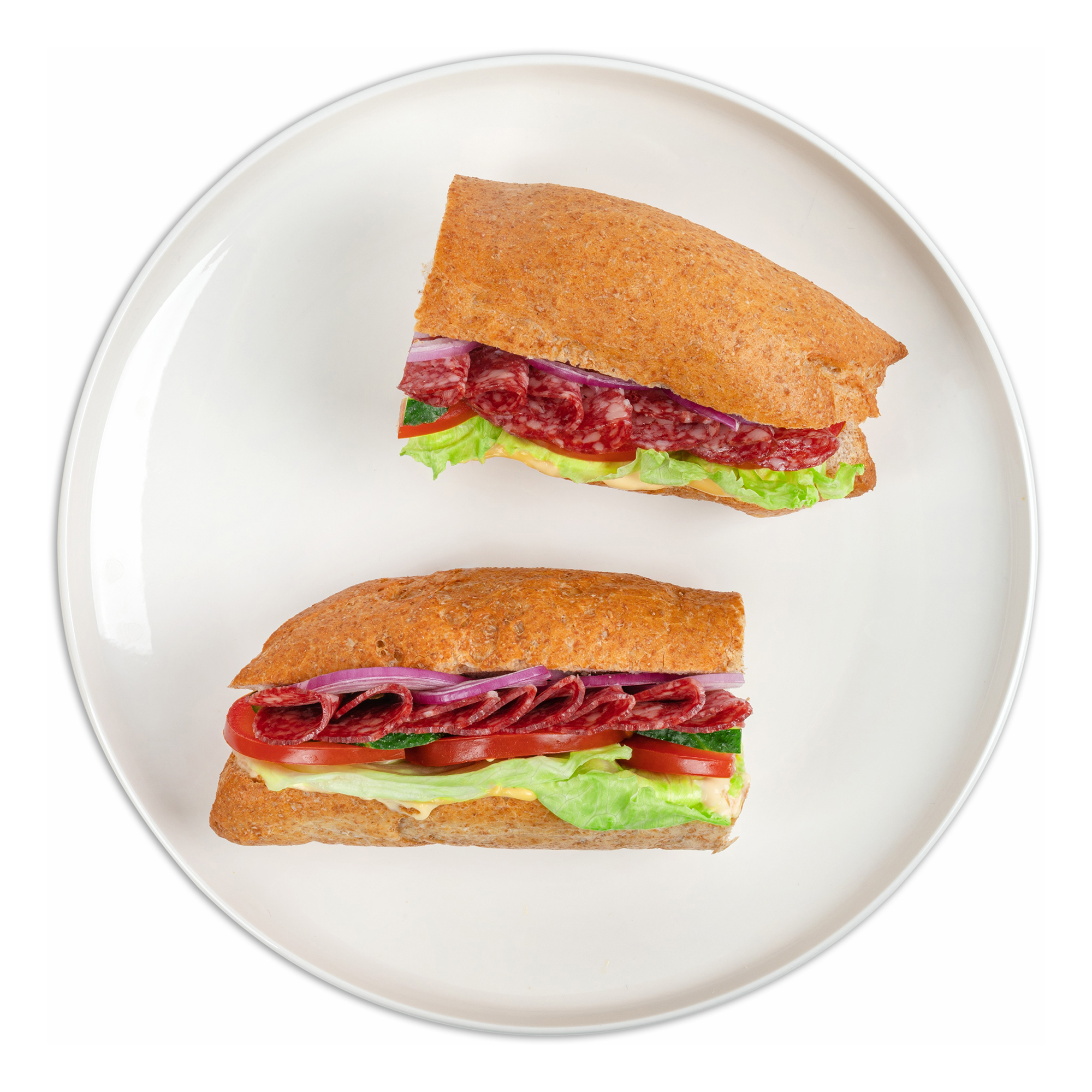 Сэндвич АШАН сырный с салями 270 г