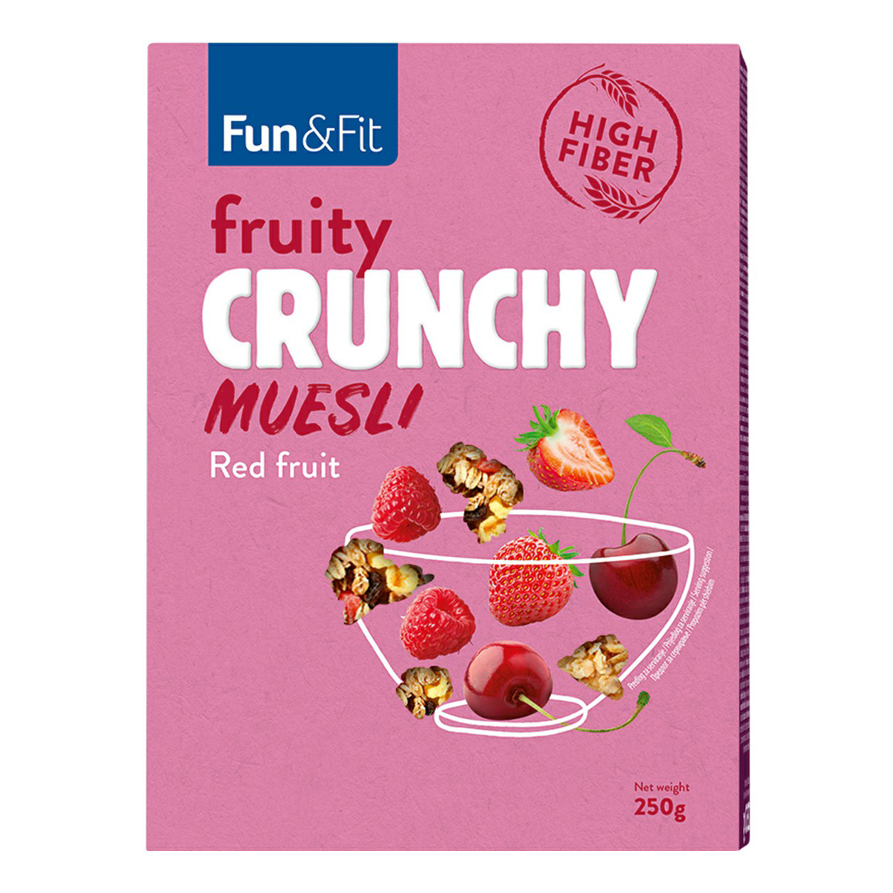 

Мюсли Fun & Fit с красными ягодами 250 г