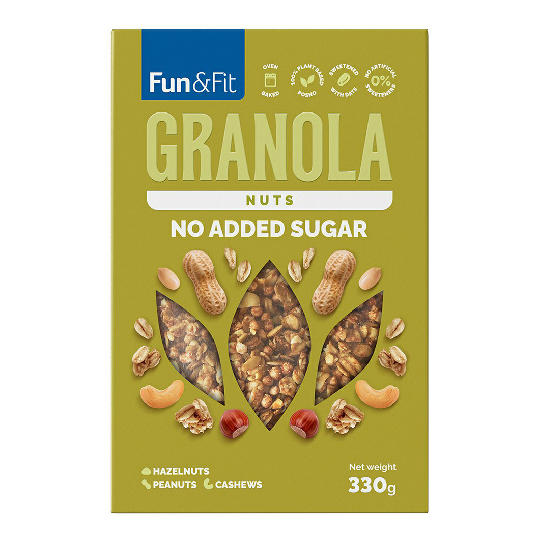 

Гранола Fun & Fit с орехами 330 г