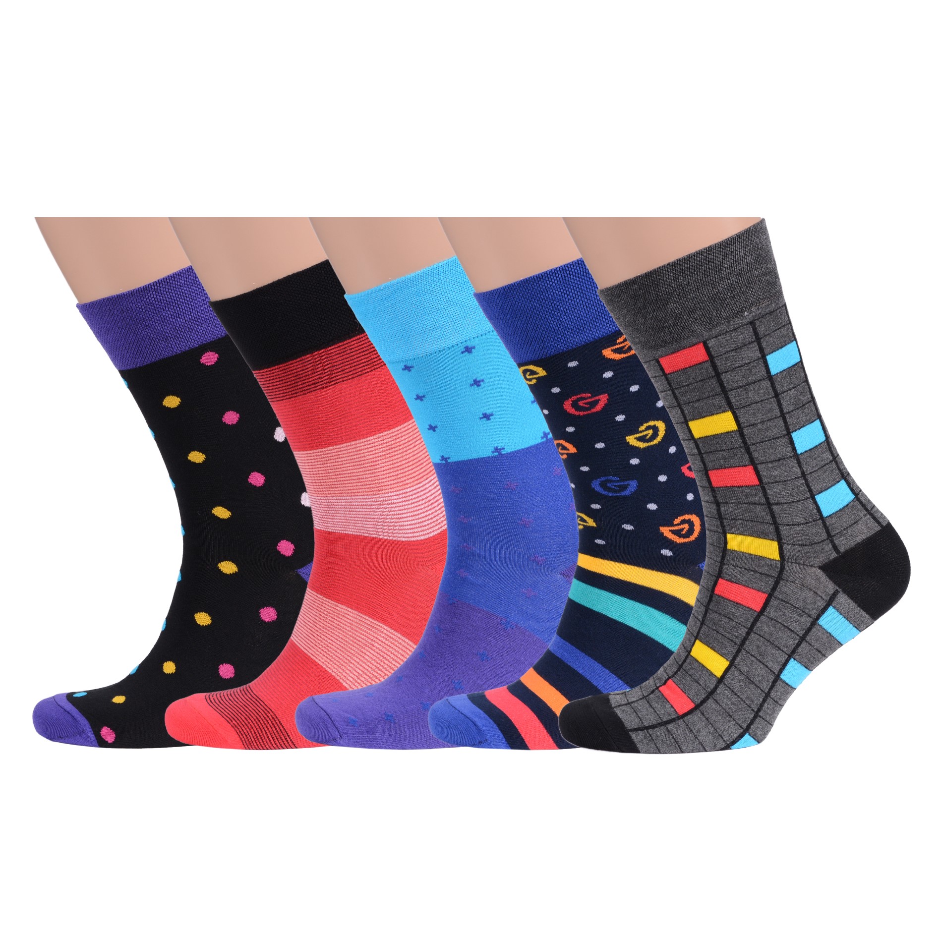 

Набор носков мужской MoscowSocksClub msk-5М-7 разноцветный 25 (38-40), msk-5М-7