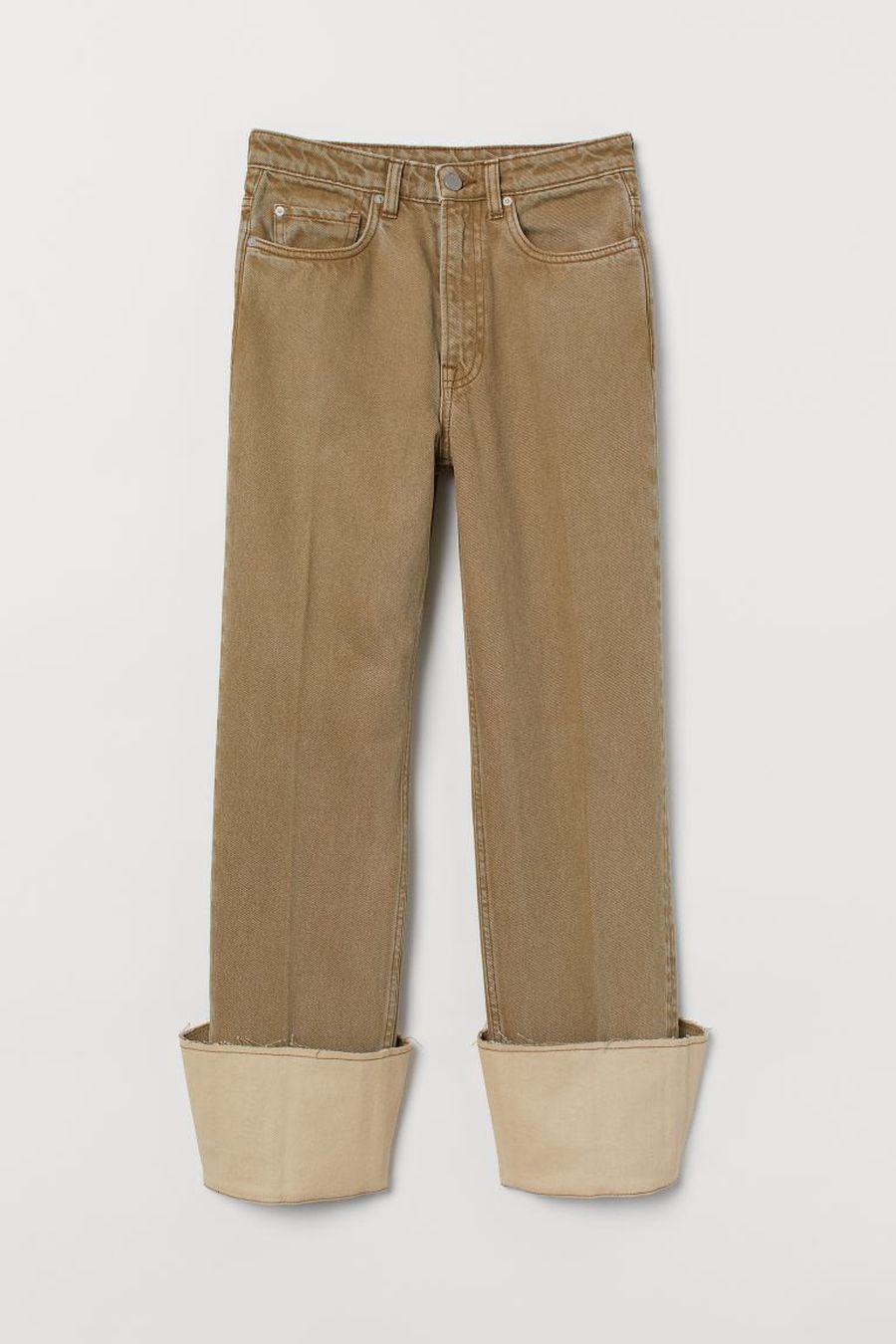 

Джинсы женские H&M 789376001 бежевые 38 EU, Бежевый, 789376001