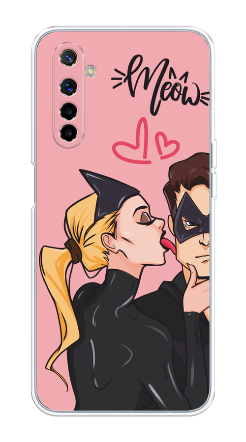 

Чехол Awog на Realme 6 "Kiss of Cat Woman", Розовый;черный;бежевый, 252750-1