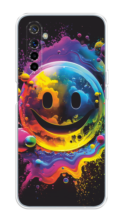 

Чехол Awog на Realme 6 "Кислотный смайл", Фиолетовый;желтый;синий, 252750-1