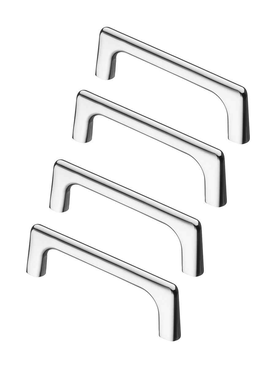

Комплект из 4 шт ручка-скоба 96 мм Kerron S-2390-96 хром, Серебристый;серый, S-2390