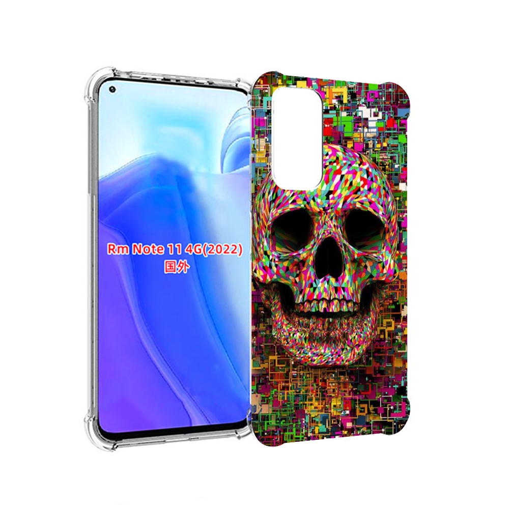 

Чехол MyPads череп красочные цвета для Xiaomi Redmi Note 11 4G ( Глобальная версия ), Tocco