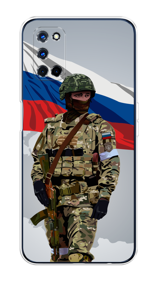 

Чехол Awog на Oppo A52/A72 "Солдат с флагом", Белый;синий;красный;зеленый, 253150-1