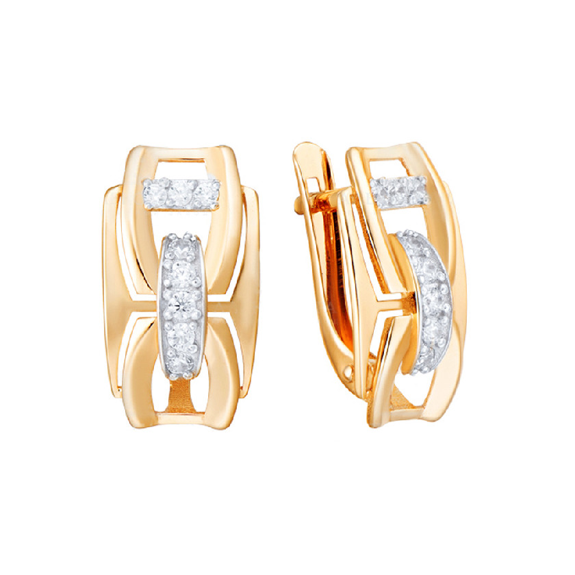 

Серьги из золота с фианитом Александра кл3961а, кл3961а