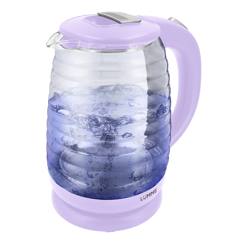Чайник электрический LUMME LU-4102 2 л прозрачный, фиолетовый пигмент натуральные пигменты туф фиолетовый 50 г