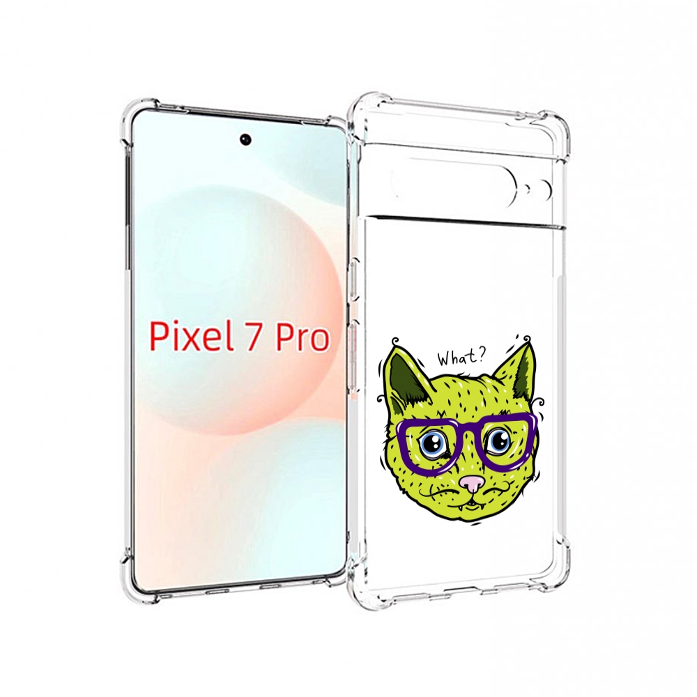 

Чехол Mypads Зеленый Кот Для Google Pixel 7 Pro, Прозрачный, Tocco