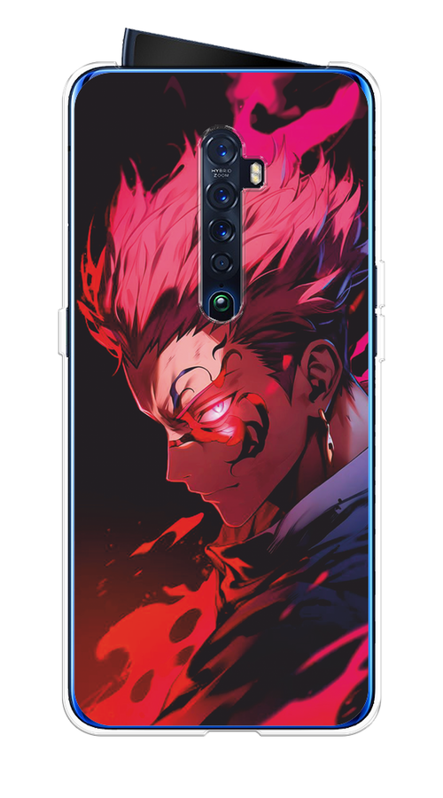 

Чехол Awog на Oppo Reno 2 "Взгляд Сукуны", Розовый;красный;черный, 253550-1