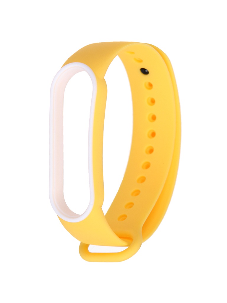 

Ремешок Zibelino для Mi Band 5/6 Silicone Yellow-White ZBS-XIMB5-YEL-W, Mi Band 5 / 6