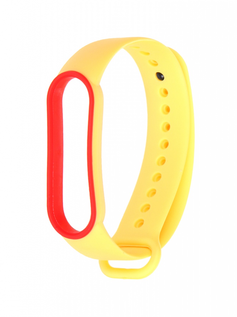 Ремешок Zibelino для Mi Band 5/6 Silicone Yellow-Red ZBS-XIMB5-YEL-R