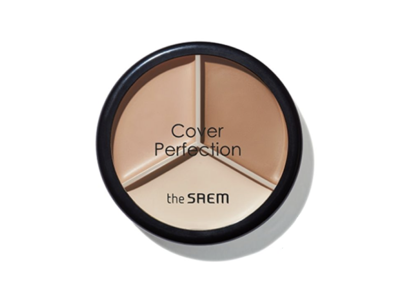 Консилер The Saem Cover Perfection Triple Pot Concealer 02 Contour Beige консилер для маскировки пор the saem mineralizing pore concealer 1 5 natural beige 4 мл