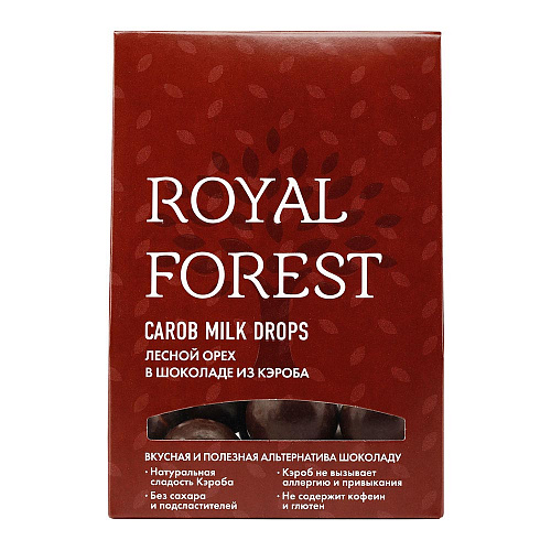 Фундук В Шоколаде Из Кэроба Royal Forest 75 Г