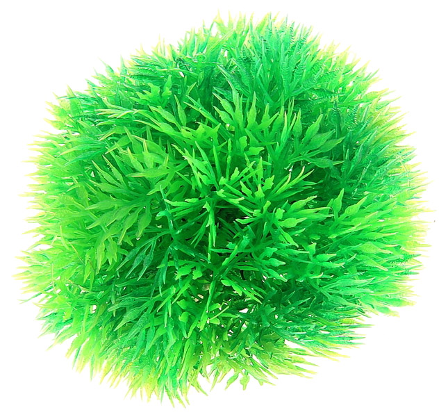 Искусственное растение для аквариума и террариума AquaFantasy в виде шара зеленое, 12 см