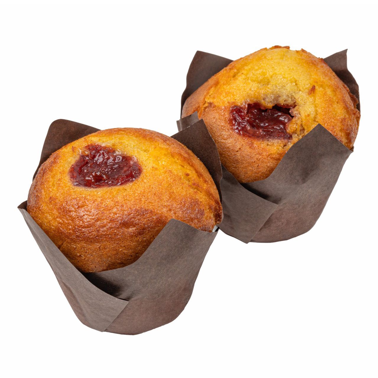 

Маффин АШАН ванильный с клубничной начинкой 110 г х 2 шт