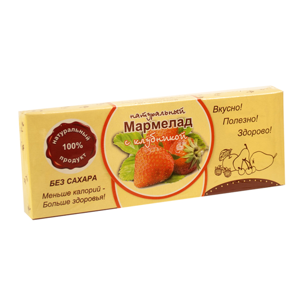 Мармелад Натуральный С Клубникой 140г(3шт.)
