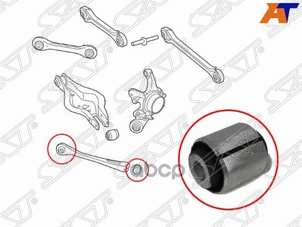 

Сайлентблок Задней Поперечной Тяги Bmw 1 F2# 10-/Bmw2 F22 12-/Bmw3 F3# 11-/Bmw4 F3# 12- Sa