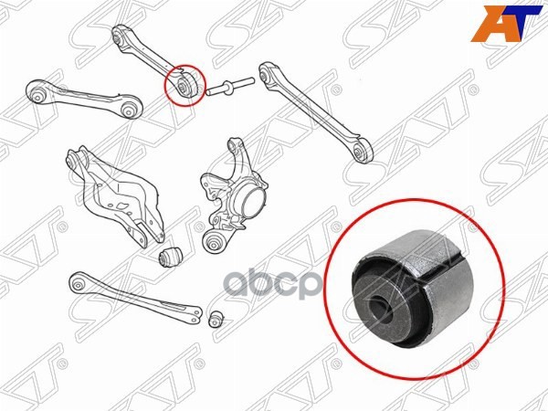 

SAT ST-33326792544B Сайлентблок задней верхней поперечной тяги BMW 1 F2# 10-/BMW2 F22 12-/