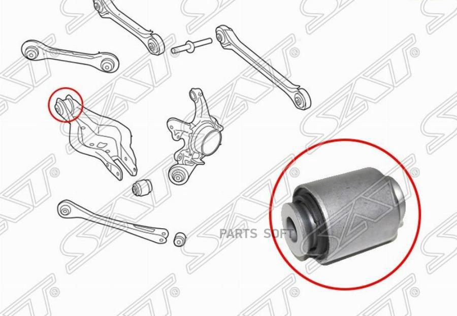 

Сайлентблок Заднего Нижнего Поперечного Рычага Bmw 1 F2# 10-/Bmw2 F22 12-/Bmw3 F3# 11-/Bmw