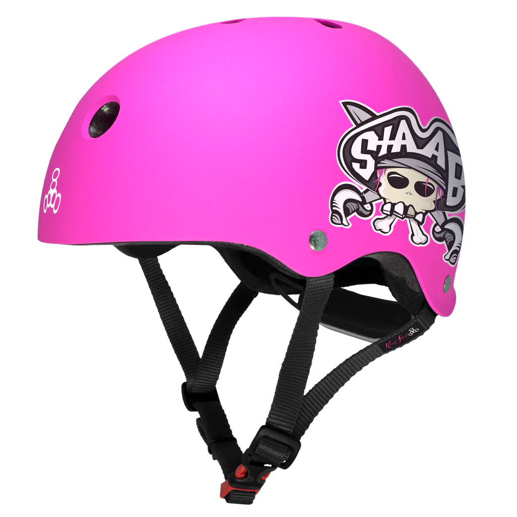 Шлем детский Triple 8 LiL 8 Staab Dual Certified Helmet w, EPS Neon Pink Mtte