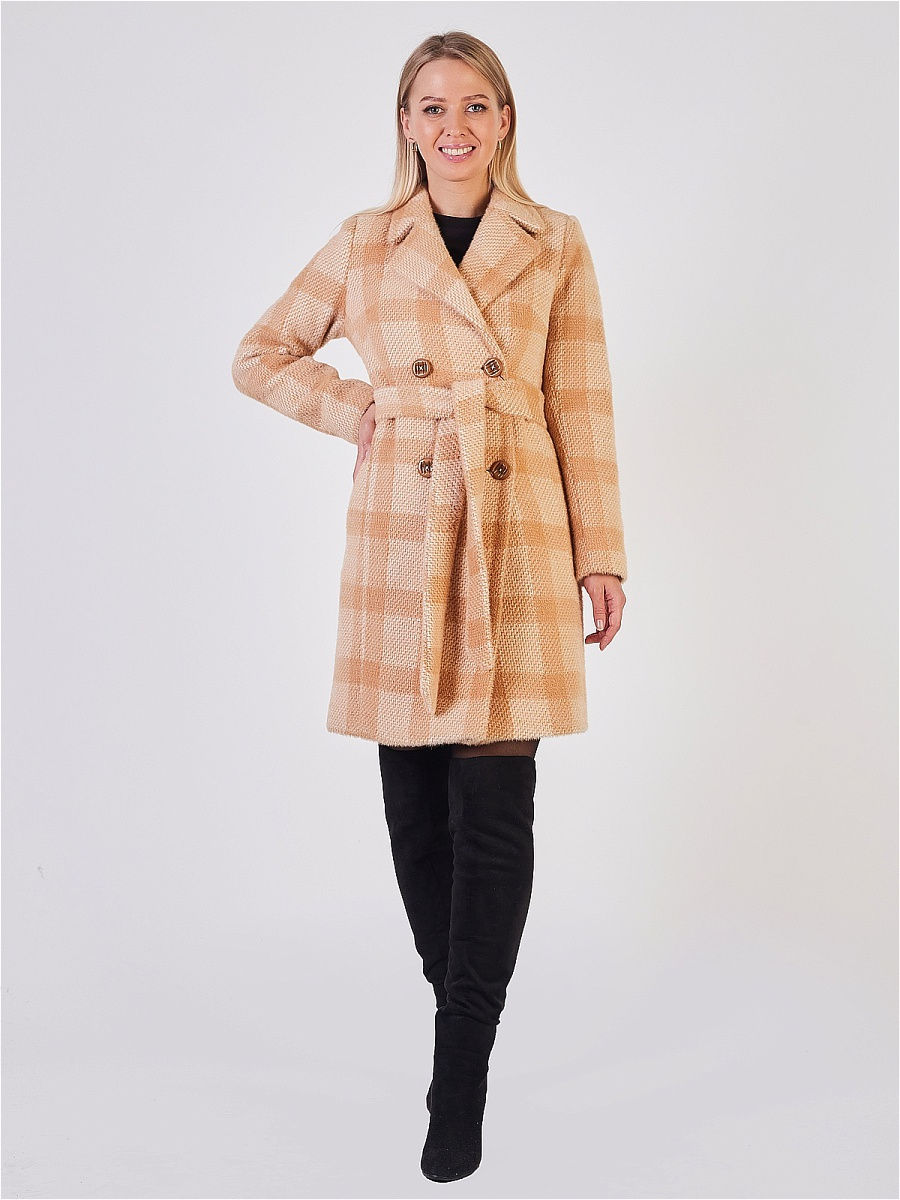 Пальто женское Louren Wilton 2040 бежевое 42 RU