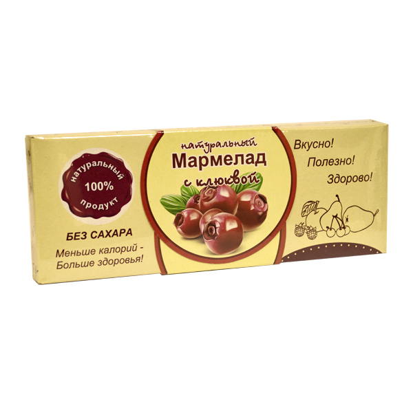 Мармелад Натуральный C Клюквой 140г(3шт.)