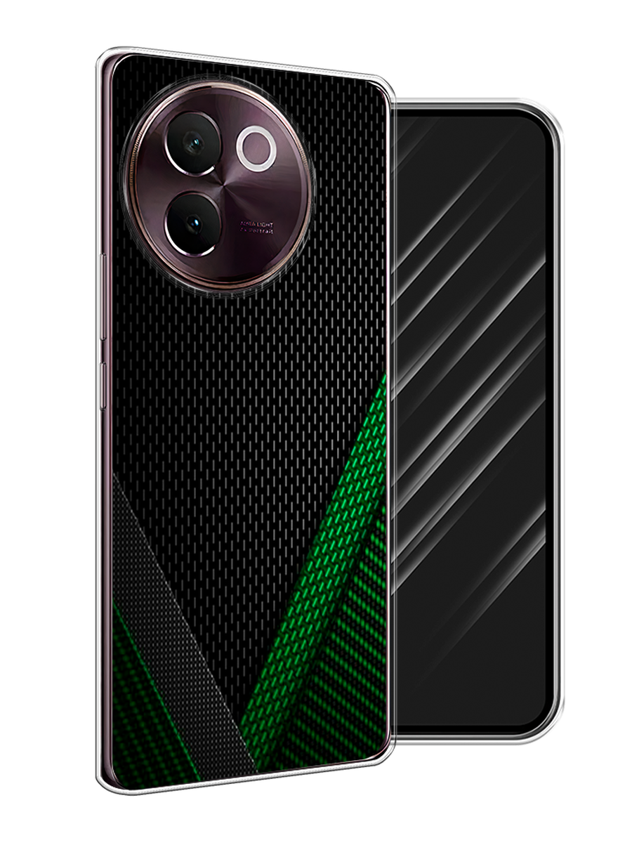 

Чехол Awog на Vivo V30e "Зеленый карбон", Черный;зеленый, 2610550-1