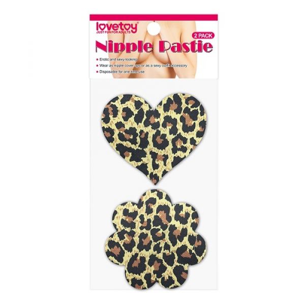 фото Пэстисы для груди lovetoy leopard sexy nipple pasties (2 pack)