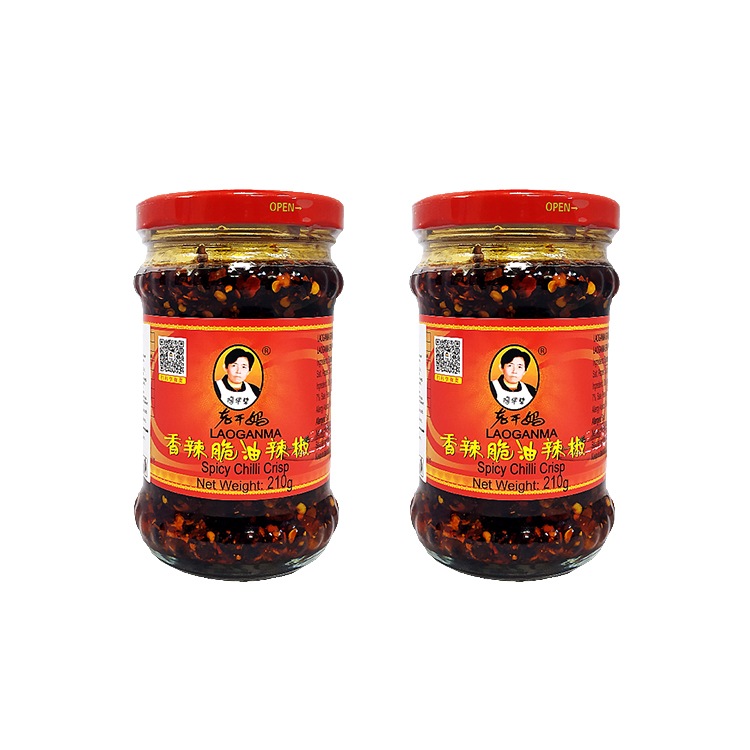 фото Соус острый с хрустящим перцем чили spicy chilli crips (2 шт. по 210 г) nobrand