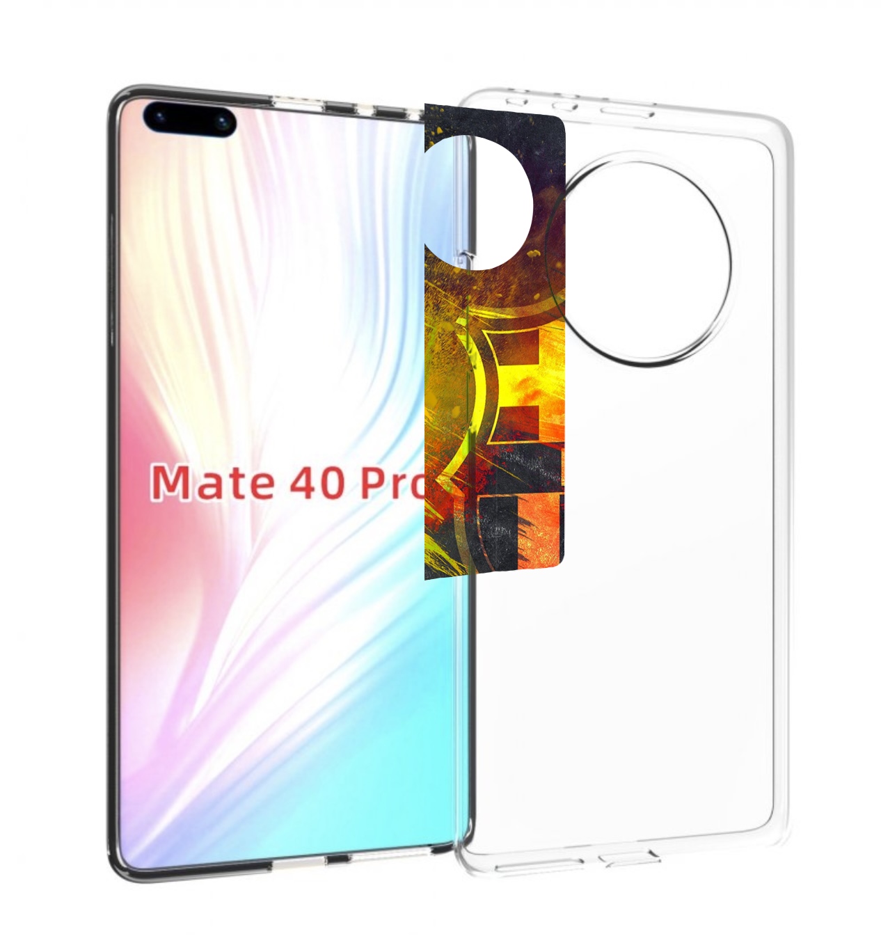 

Чехол MyPads Барселона мужской для Huawei Mate 40 Pro (NOH-NX9), Прозрачный, Tocco