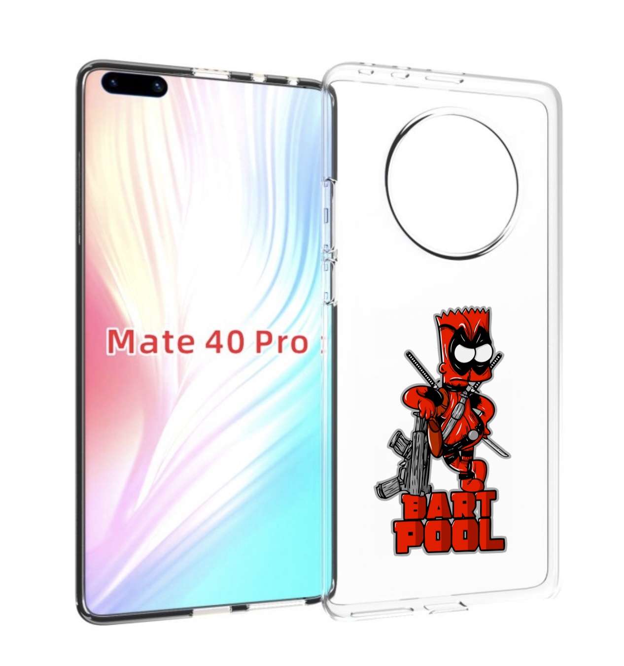 

Чехол MyPads Барт-Пул для Huawei Mate 40 Pro (NOH-NX9), Прозрачный, Tocco