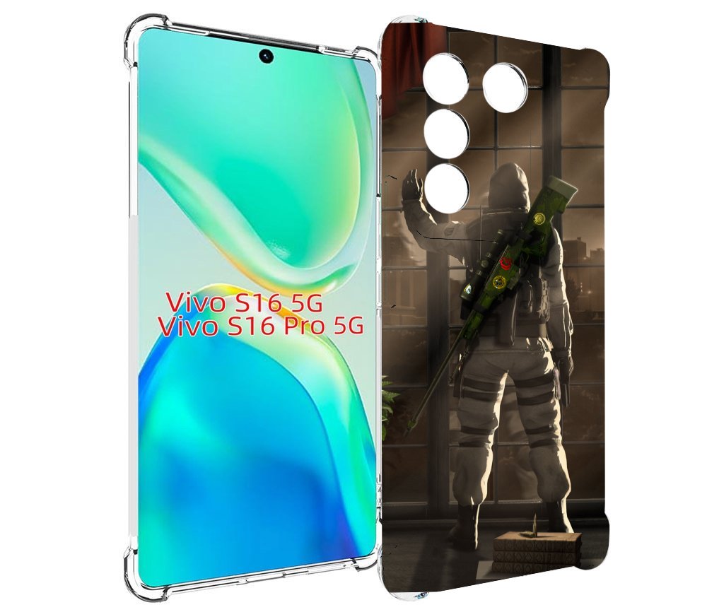 

Чехол MyPads Контр-Страйк-в-дыму для Vivo S16 5G/S16 Pro 5G/V27/V27 Pro, Tocco