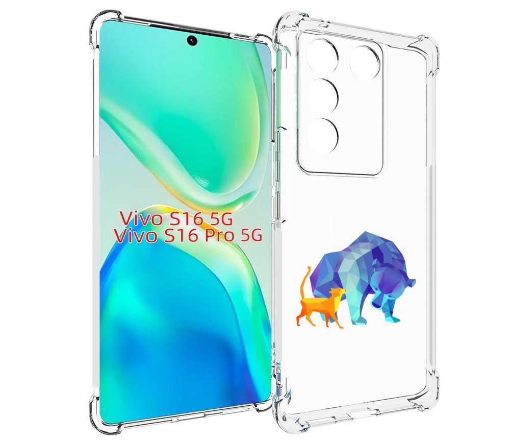

Чехол MyPads Кот-и-медведь для Vivo S16 5G/S16 Pro 5G/V27/V27 Pro, Tocco