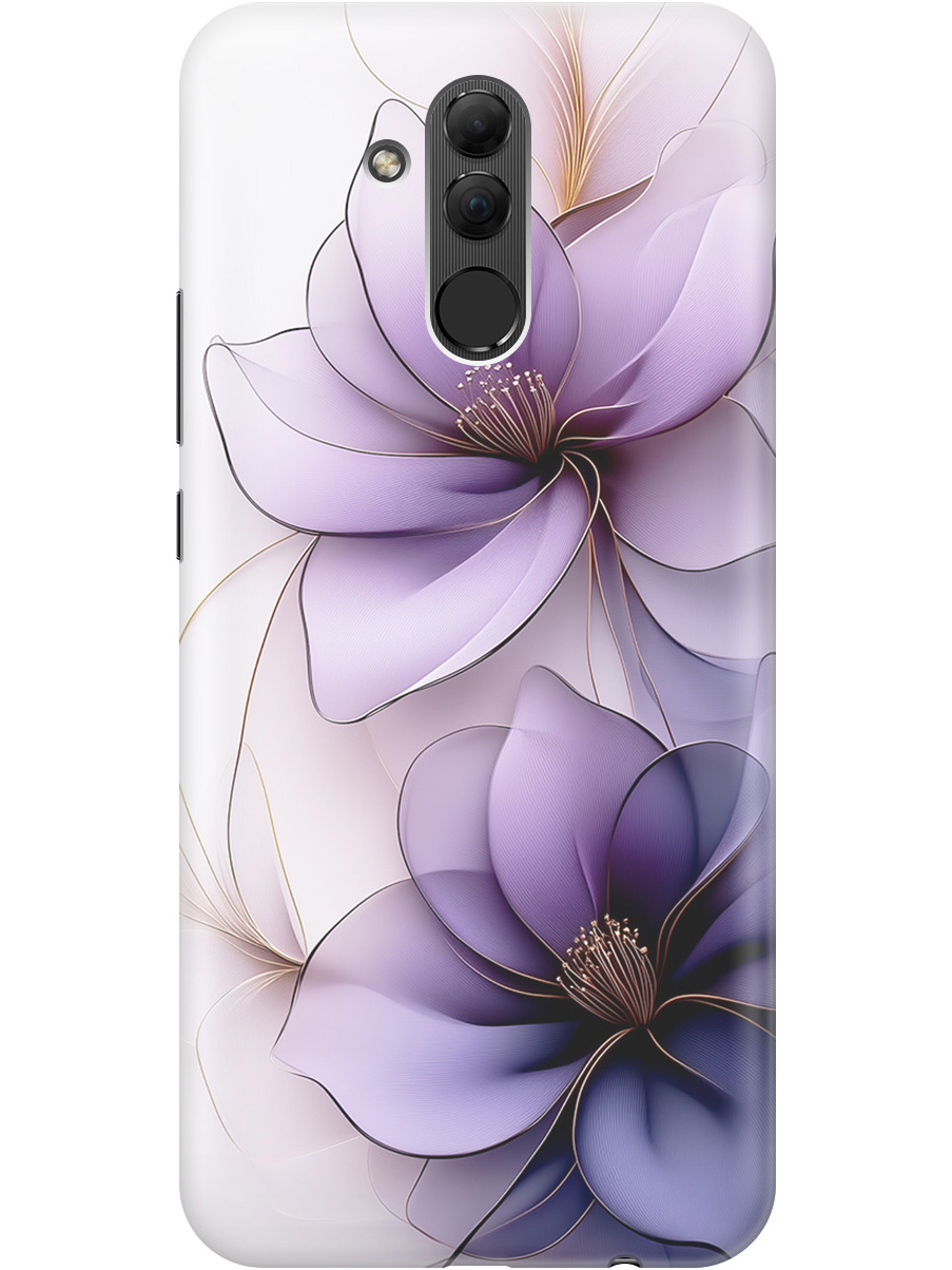 

Силиконовый чехол на Huawei Mate 20 Lite с принтом "Сиреневые цветы", Прозрачный;белый;серый;фиолетовый, 719355621