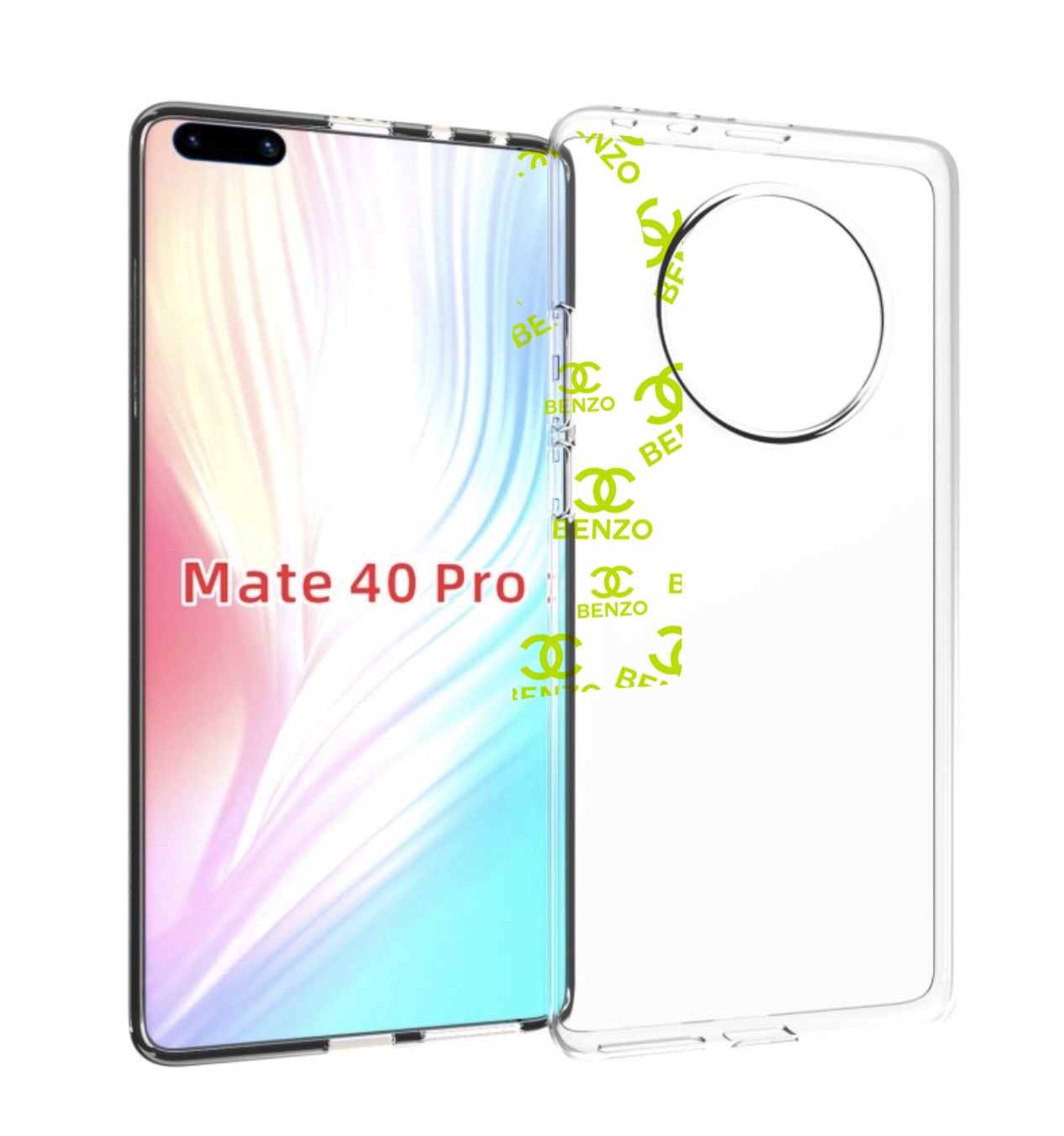 

Чехол MyPads Белый-Бензо для Huawei Mate 40 Pro (NOH-NX9), Прозрачный, Tocco