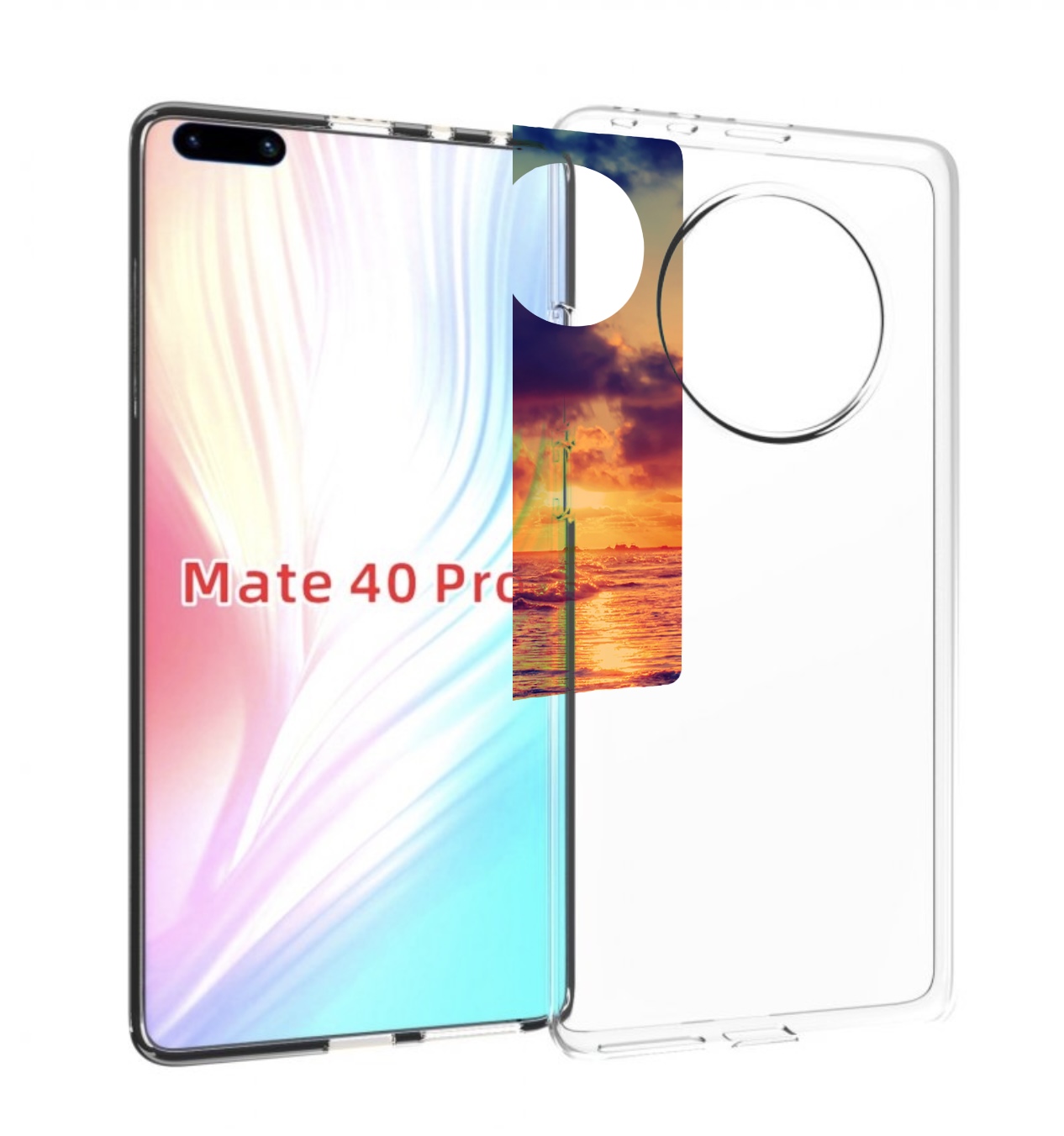 

Чехол MyPads Берег для Huawei Mate 40 Pro (NOH-NX9), Прозрачный, Tocco