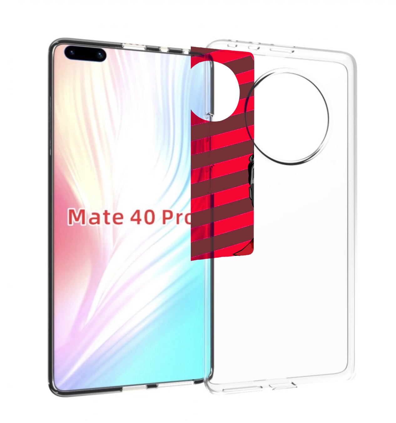 

Чехол MyPads Берлин-бумажный-дом для Huawei Mate 40 Pro (NOH-NX9), Прозрачный, Tocco