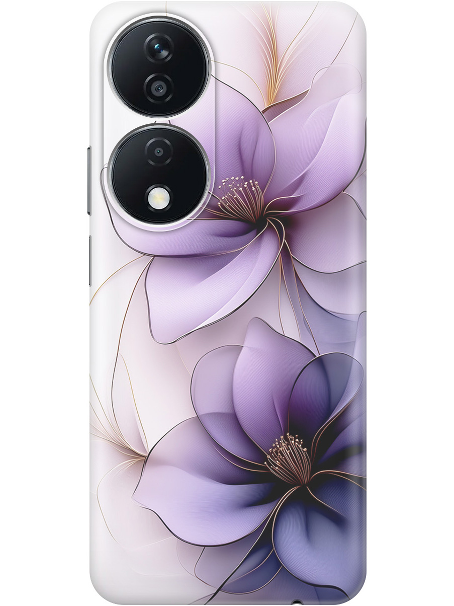 

Силиконовый чехол на Honor X7b с принтом "Сиреневые цветы", Прозрачный;белый;серый;фиолетовый, 781972121