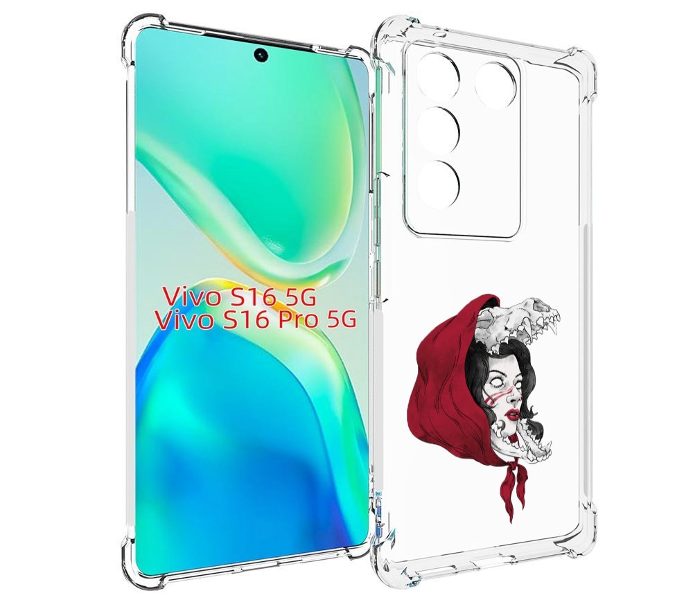 

Чехол MyPads Красная шапочка и волк женский для Vivo S16 5G/S16 Pro 5G/V27/V27 Pro, Tocco