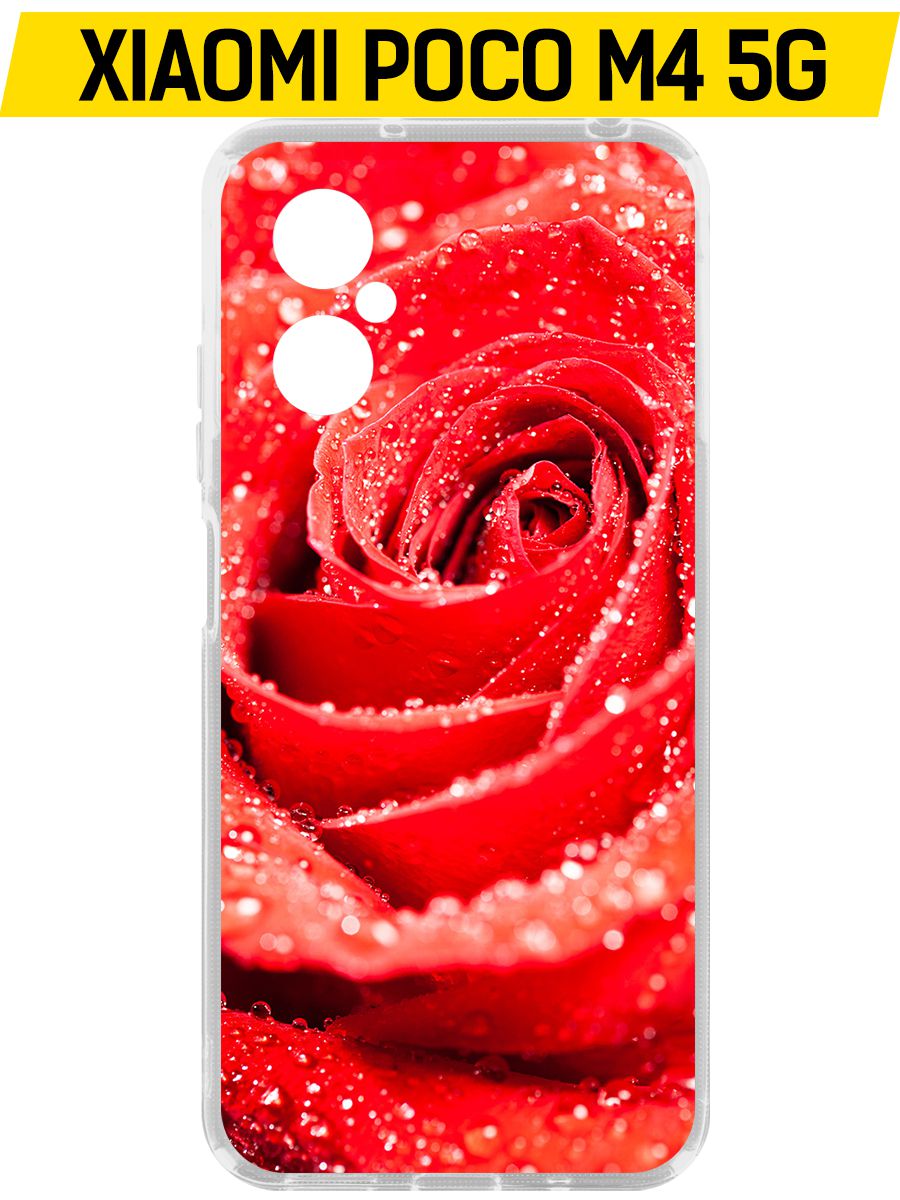 

Чехол-накладка Роза для Xiaomi Poco M4 5G, Прозрачный