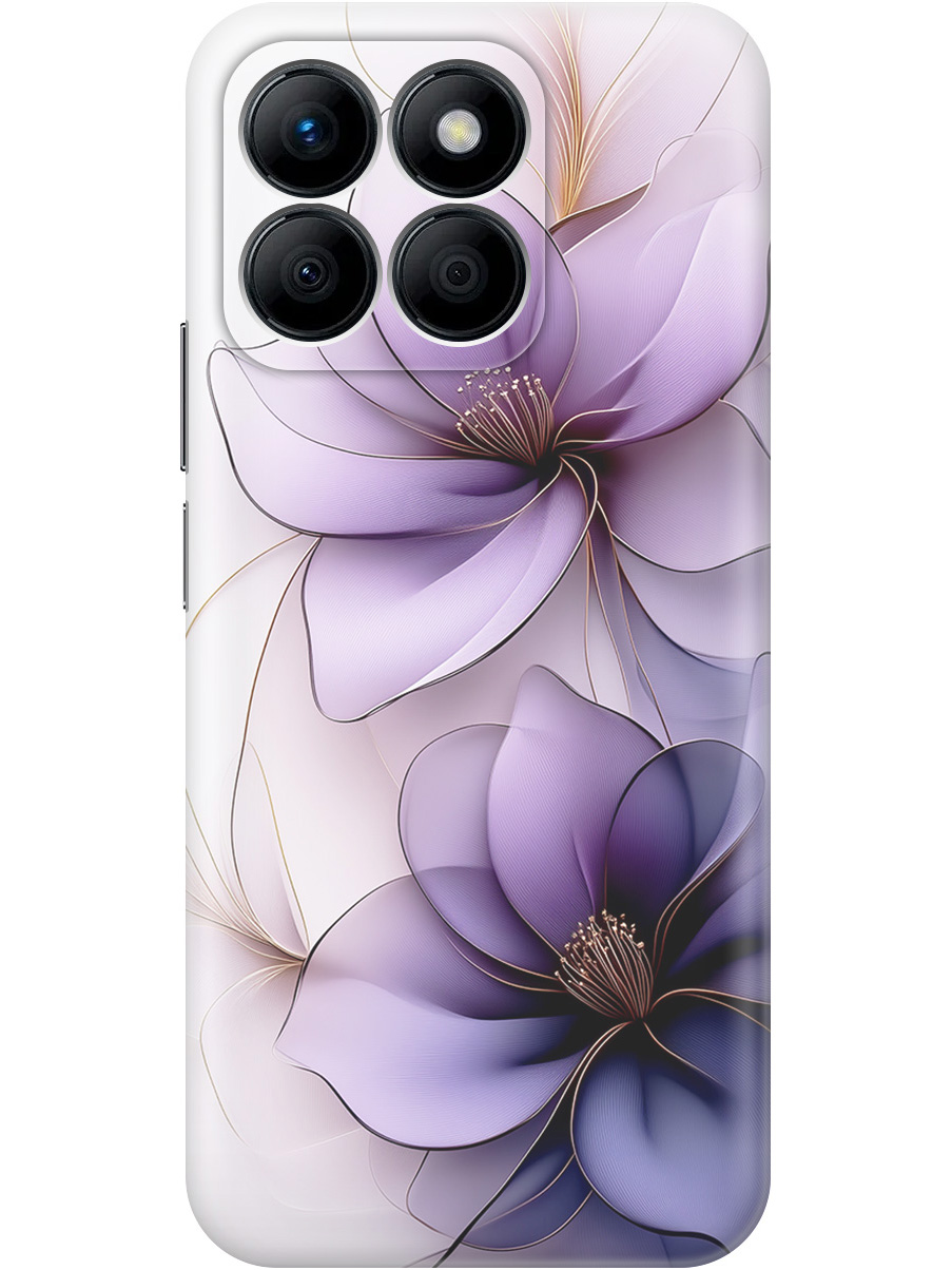 

Силиконовый чехол на Honor X8b с принтом "Сиреневые цветы", Прозрачный;белый;серый;фиолетовый, 781973221