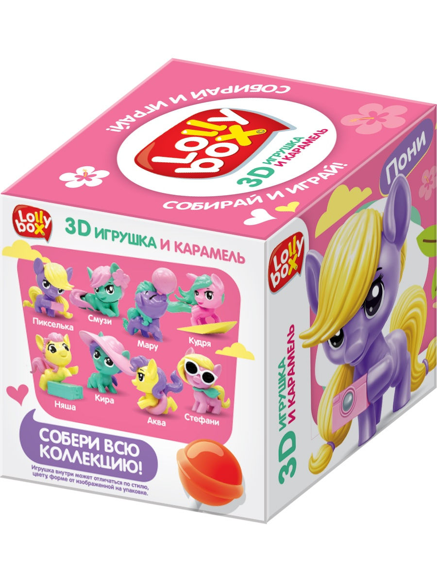 

Карамель Lolly Box Пони с игрушкой 11,4 г