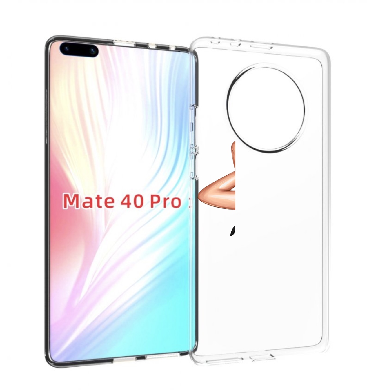 Чехол MyPads Брюнетка-с-часами для Huawei Mate 40 Pro (NOH-NX9)