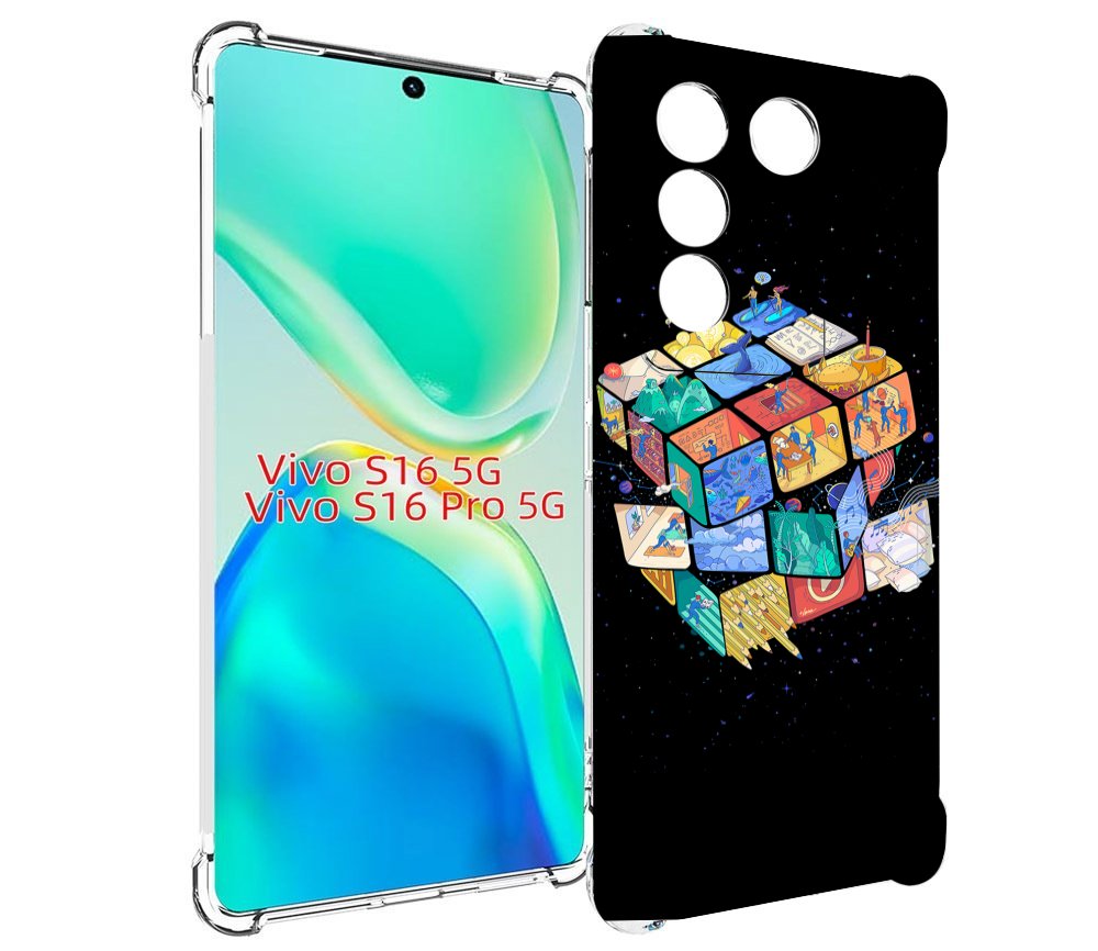 фото Чехол mypads кубик-рубика для vivo s16 5g/s16 pro 5g/v27/v27 pro