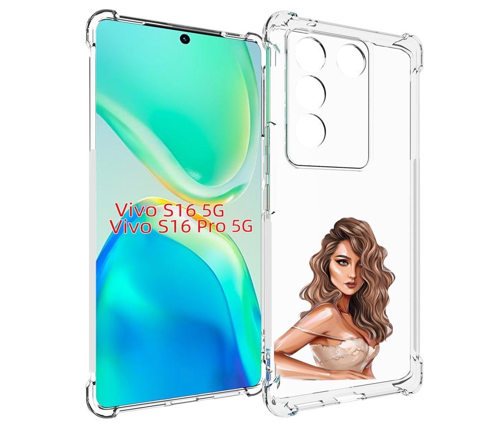 

Чехол MyPads Кудрявая-девушка женский для Vivo S16 5G/S16 Pro 5G/V27/V27 Pro, Tocco
