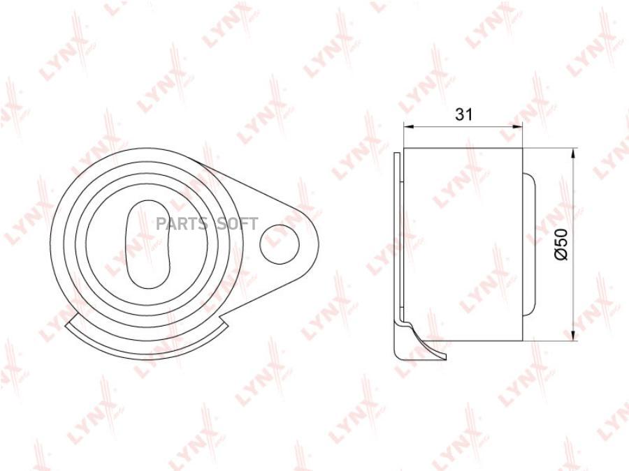 Ролик Натяжной Ремня Грм LYNXAUTO PB1088