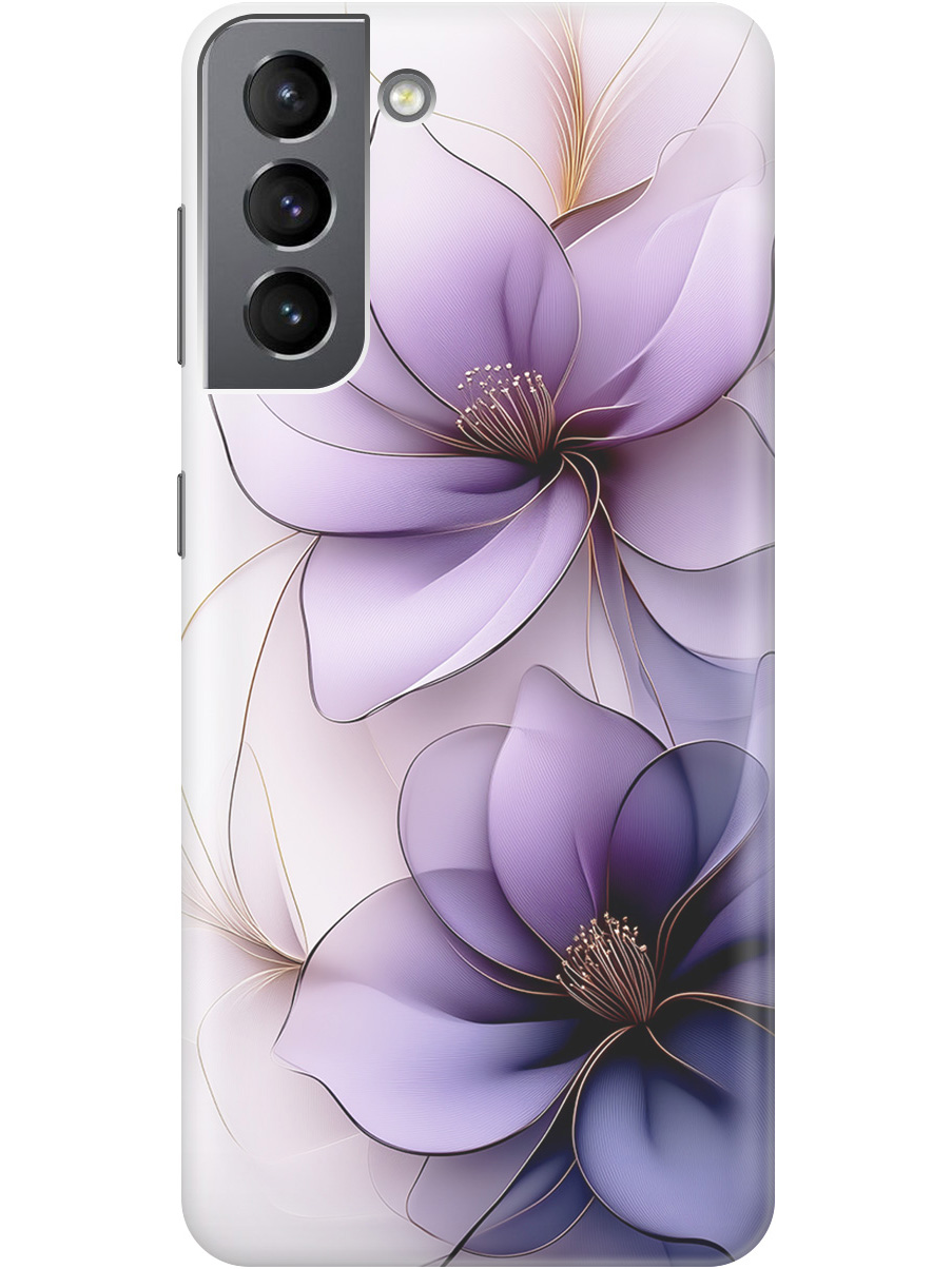 

Силиконовый чехол на Samsung Galaxy S21 с принтом "Сиреневые цветы", Прозрачный;белый;серый;фиолетовый, 724125021